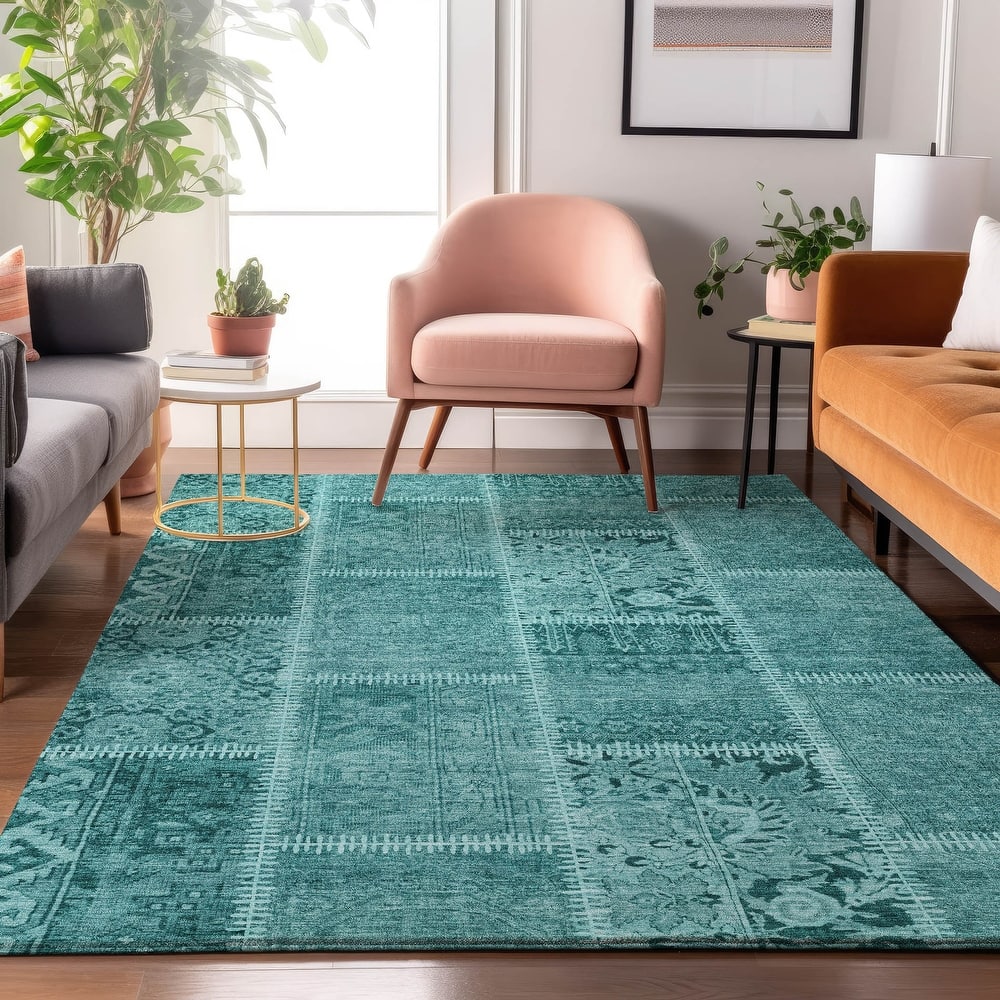 Premium Washable Super Soft Vintage Patchwork Mayfield Rug