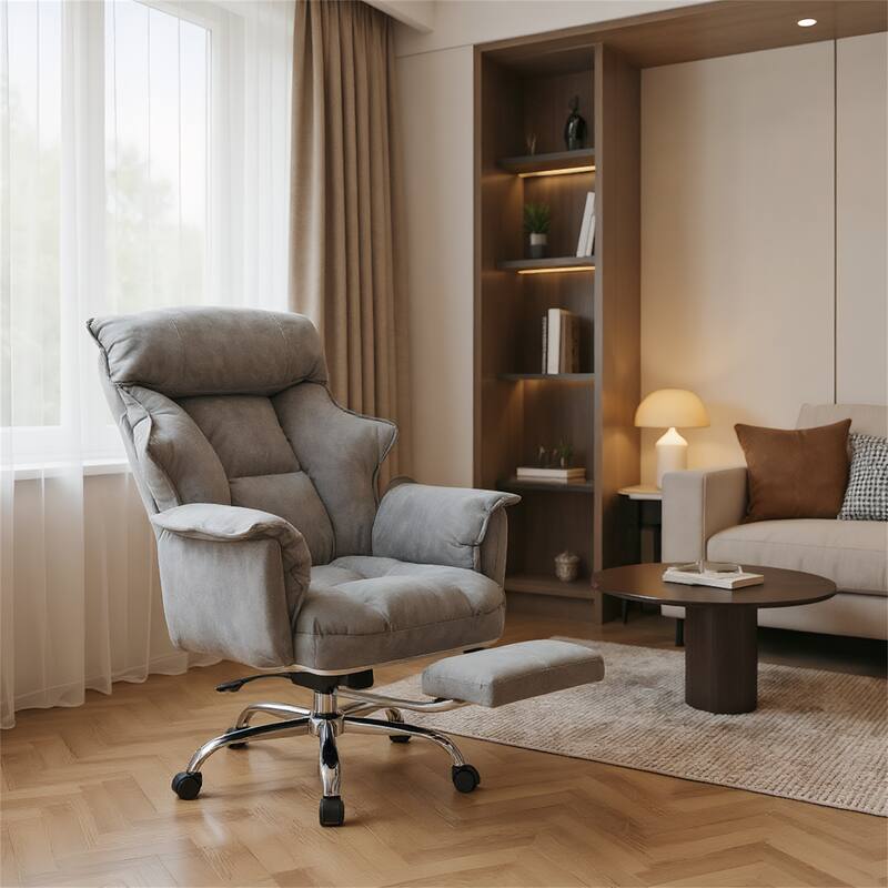 Ergonomic Gaming Recliner Chair for Home Office - Dark Grey