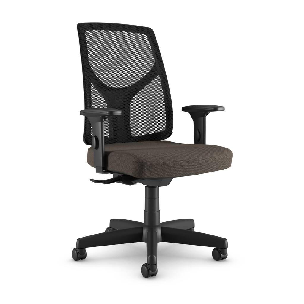 Ergonomic Office Chair - Black Mesh Task Chair with Headrest & Lumbar Support - Adjustable Desk Chair