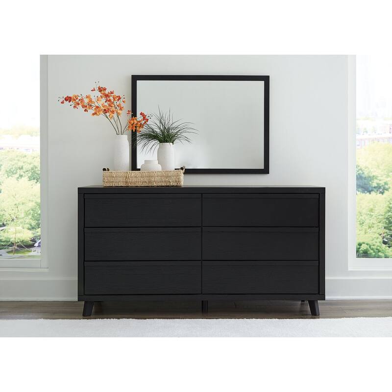 Signature Design by Ashley Danziar Black Dresser and Mirror