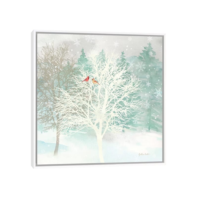 iCanvas "Winter Wonder I " by Cynthia Coulter Framed Canvas Print - White - 12x12