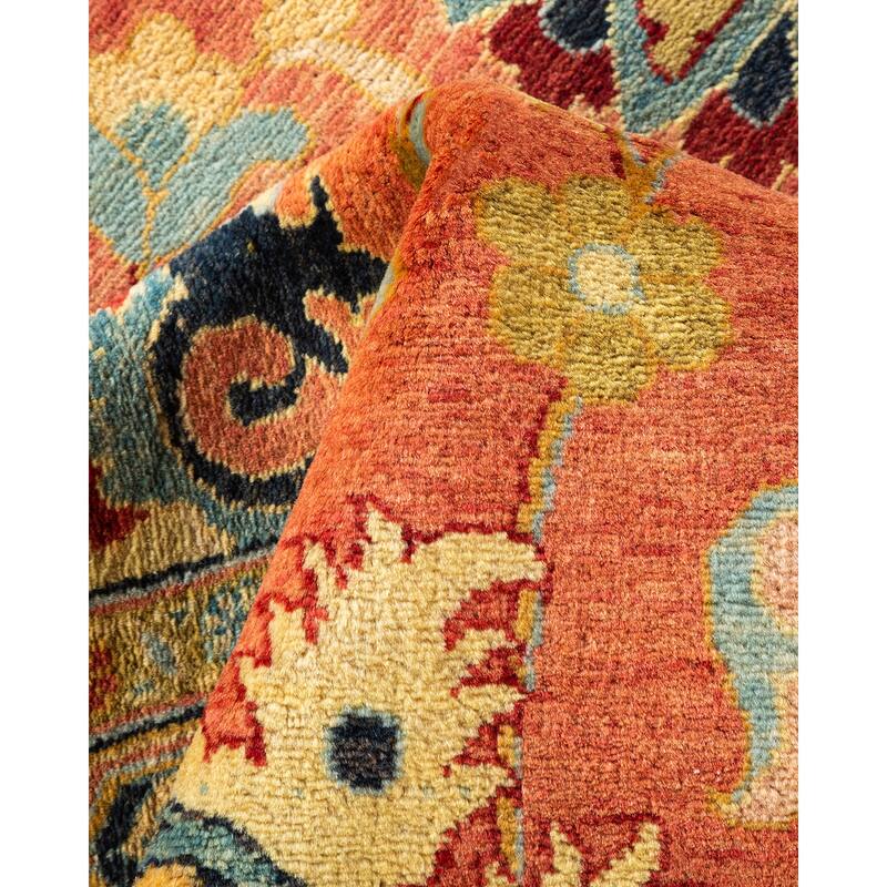 Mogul, One-of-a-Kind Hand-Knotted Area Rug - Pink, 8' 3" x 10' 5" - 8' 3" x 10' 5"