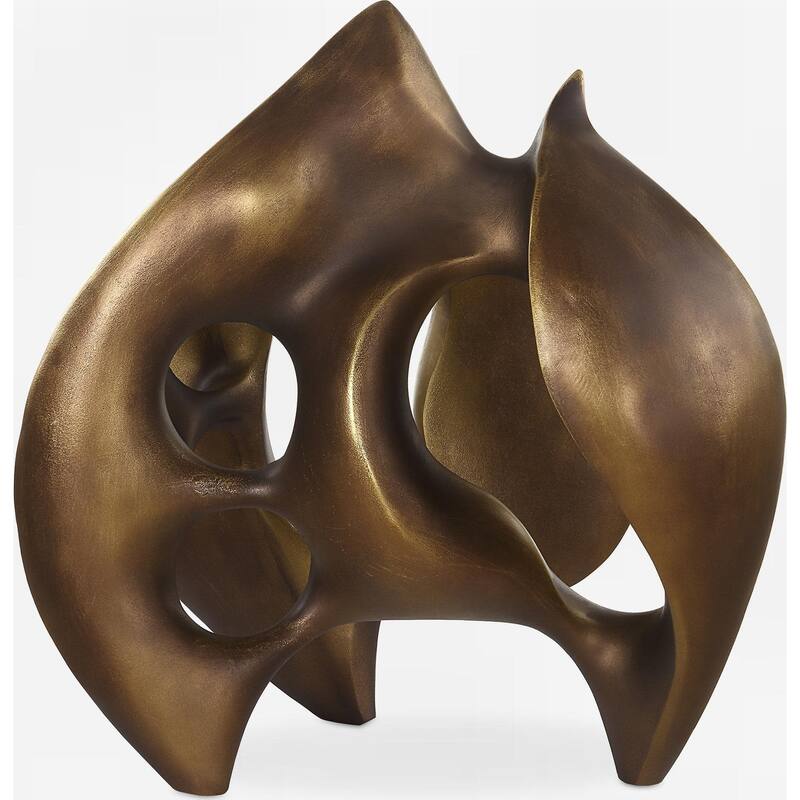 Uttermost 18193 Celestial Flow 13-1/4" Tall Polyresin Abstract Table