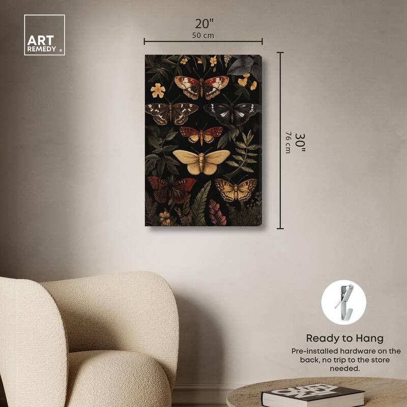 Winged Visitors III Canvas by Art Remedy, Gallery Wrapped