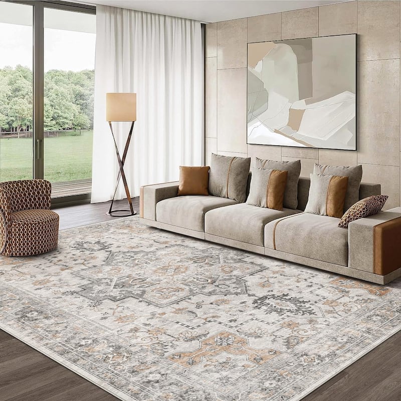 Mcow Indoor/Outdoor Washable Area Rug - 5'x7' - Light Taupe Brown - Rectangle