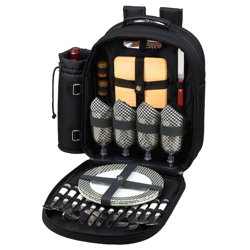 NCAA Purdue Boilermakers Picnic Backpack Equipped for Four