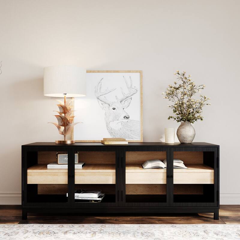 Acroma Demrul Table Lamp with Metal Leaves Rod - 1-light