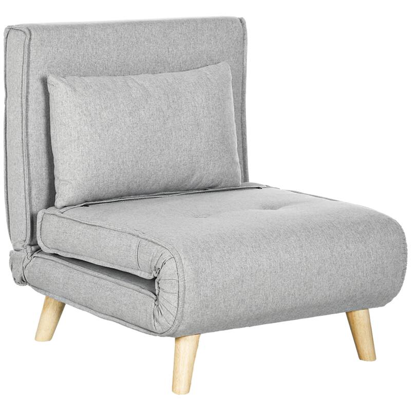 2-in-1 Multi-Functional Sofa Bed, Sleeper Chair with Adjustable Backrest