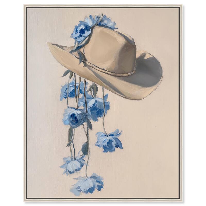Brimming Blues II Canvas by Art Remedy - Silver - 20" x 24"