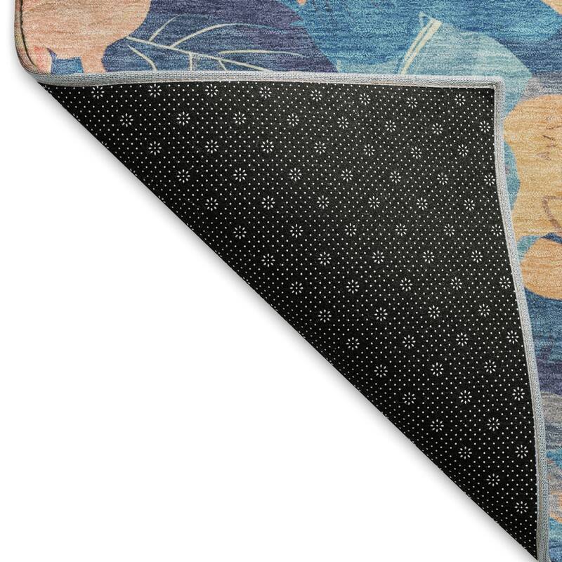 Premium Washable Super Soft Contemporary Floral Mayfield Rug