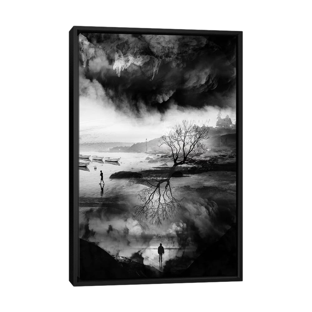 iCanvas "The Fisherman's Son Who Wanted To Be A Mountaineer" by Stoian Hitrov Framed Canvas Print