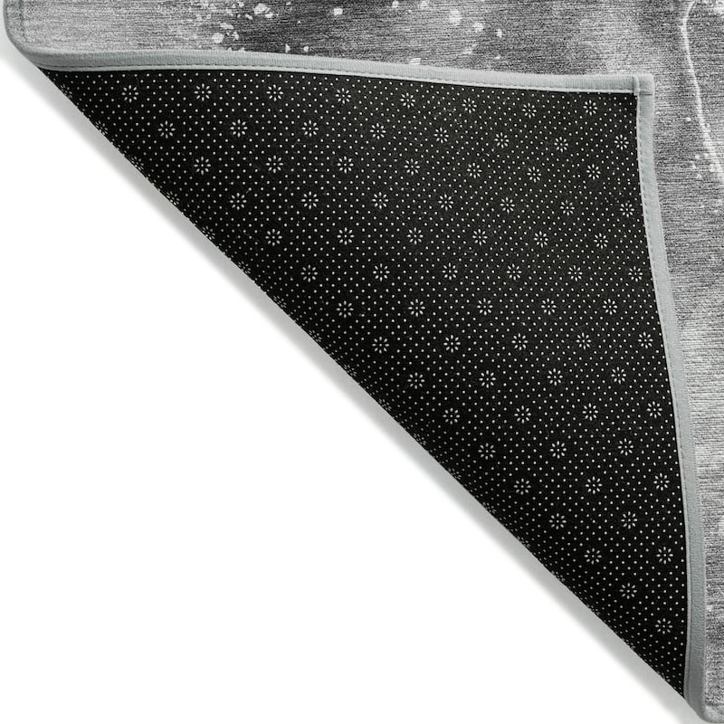 Machine Washable Indoor/ Outdoor Abstract Chantille Rug