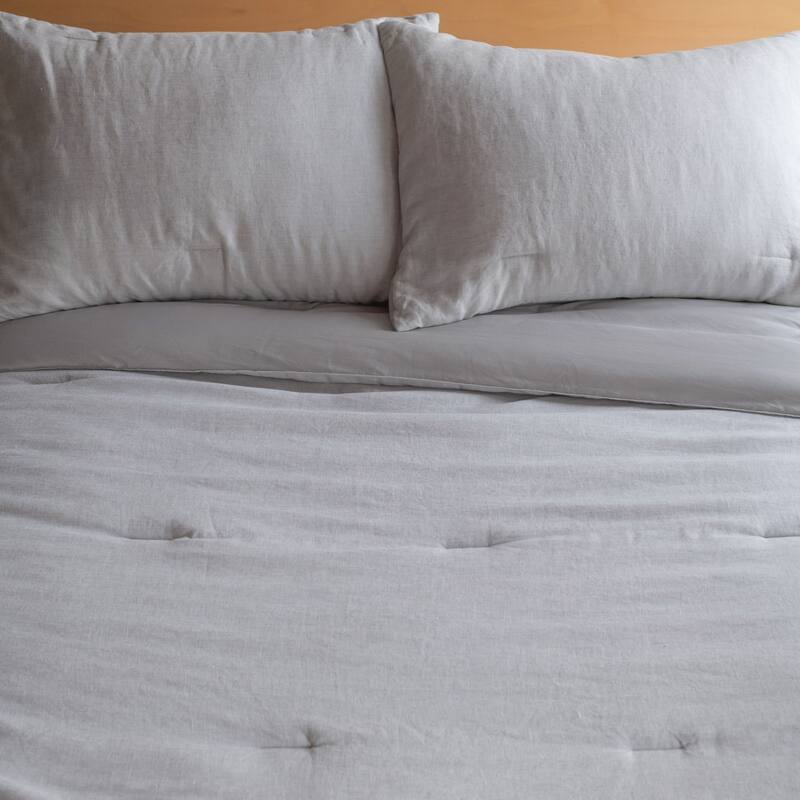 French Linen Comforter & Sham Set by BOKSER HOME