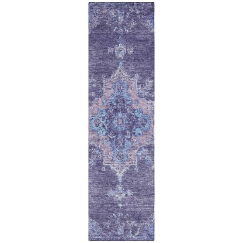 Machine Washable Indoor/ Outdoor Traditional Tabriz Chantille Rug
