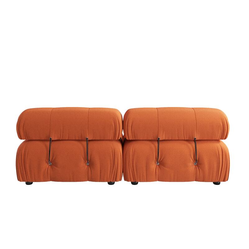 Modern Loveseat Couch Teddy Sectional Sofa
