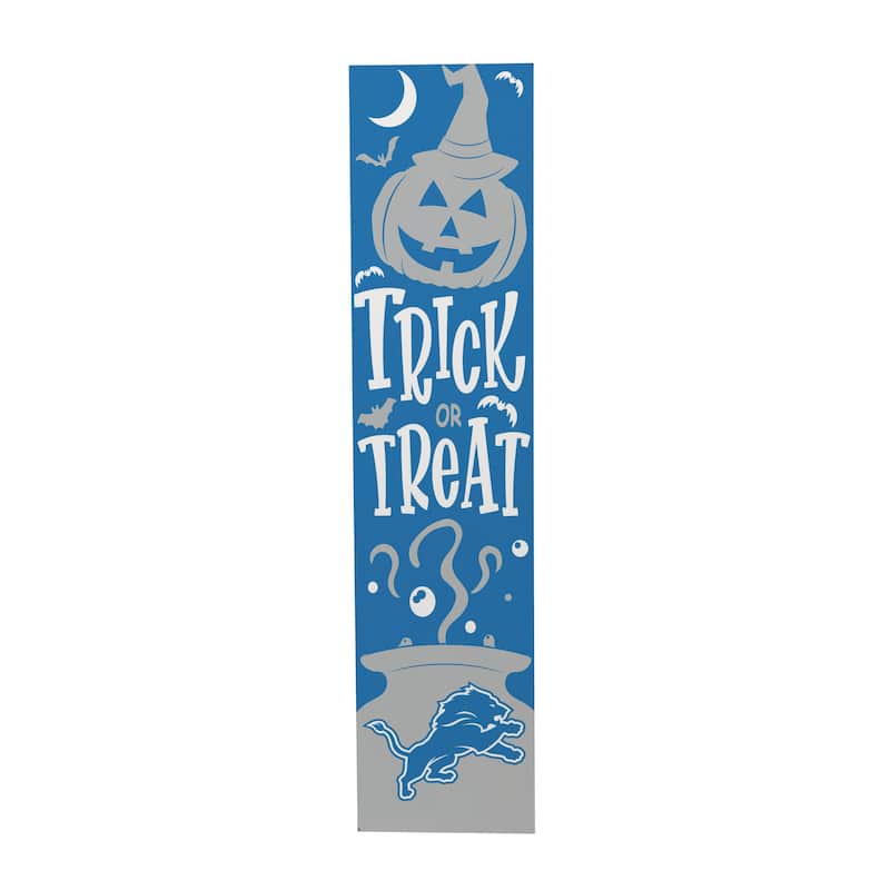 47" Double Sided Seasonal Porch Leaner, Detroit Lions - 47" x 11.25"