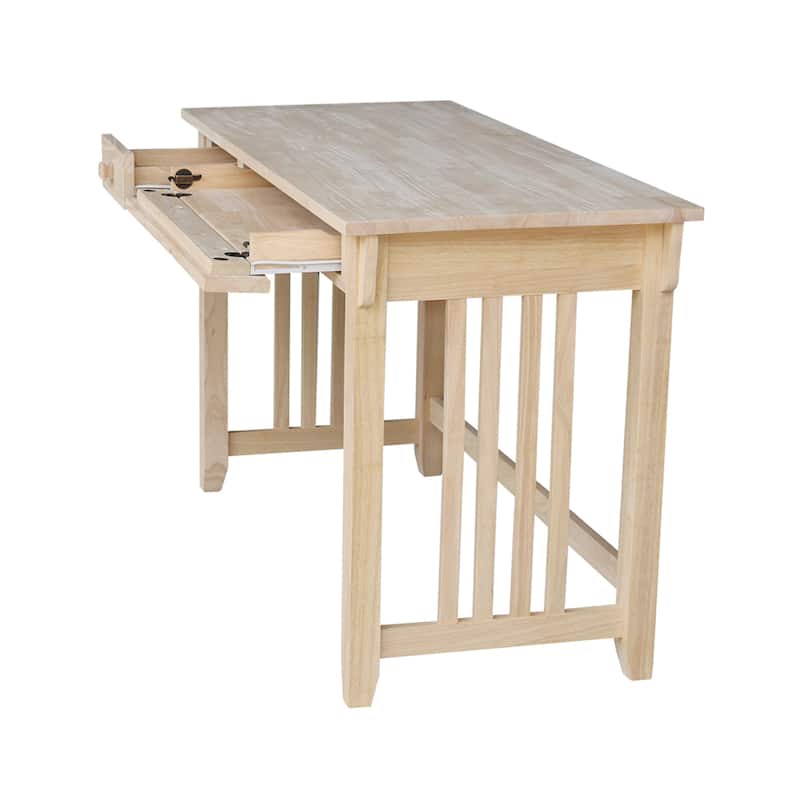 Mission Solid Wood Unfinished Computer Desk