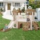 preview thumbnail 7 of 10, 8-1 Toddler Climber and Slide Set,Kids Slide for Toddlers Age 1+, Kids Playground Climber Freestanding Slide Playset - Brown