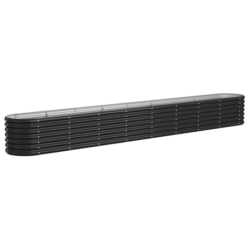 vidaXL Garden Raised Bed Patio Outdoor Raised Planter Box Powder-coated Steel