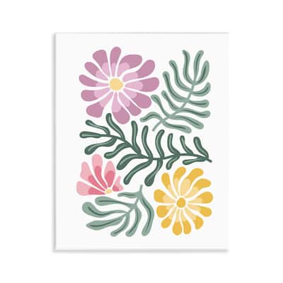 Stupell Pastel Midcentury Mod Blooms Wall Plaque Art Design By Kim Allen