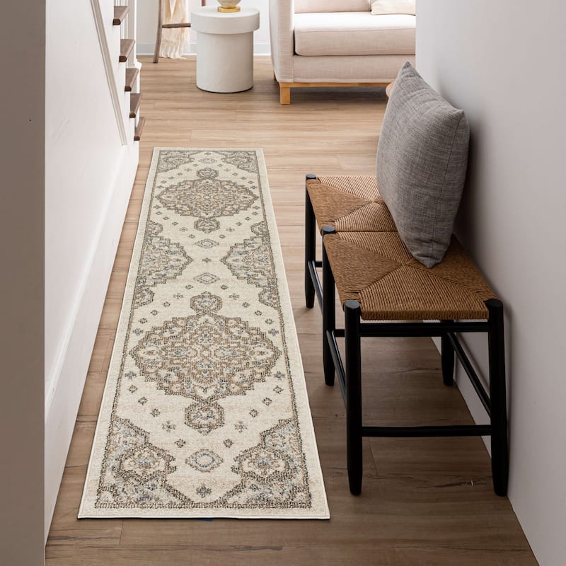 Mohawk Home Laughton Traditional Medallion Area Rug