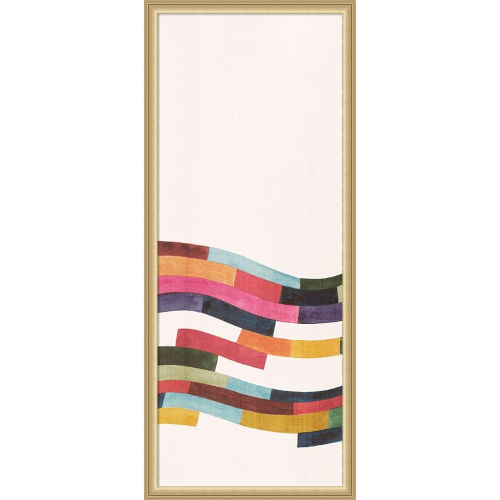 Amanti Art Framed Fabric Pinboard Rainbow Brick Road II by Grace Popp Printed Bulletin Board