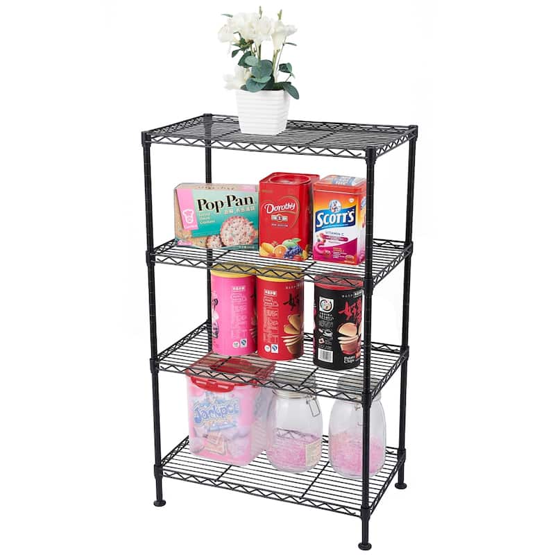 50x30xH80 cm 4-Tier Kitchen Metal Organizer Wire Storage Shelving Rack