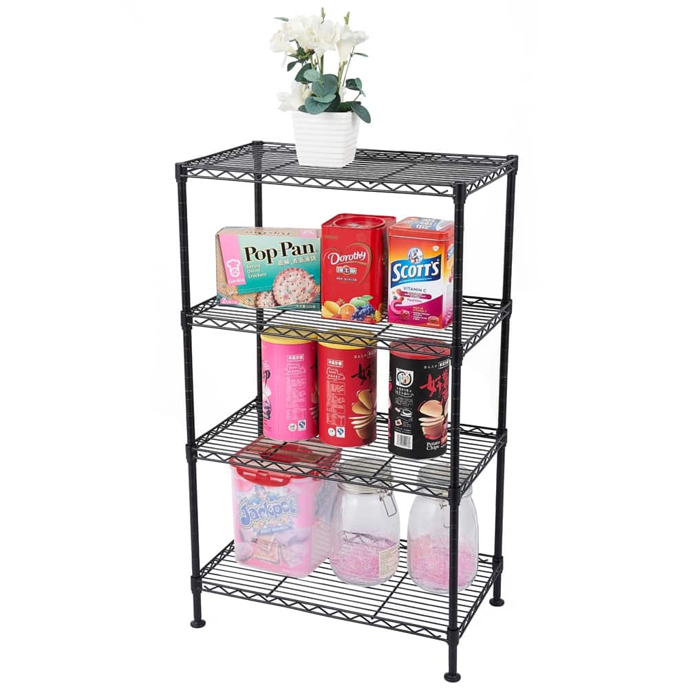 50x30xH80 cm 4-Tier Kitchen Metal Organizer Wire Storage Shelving Rack