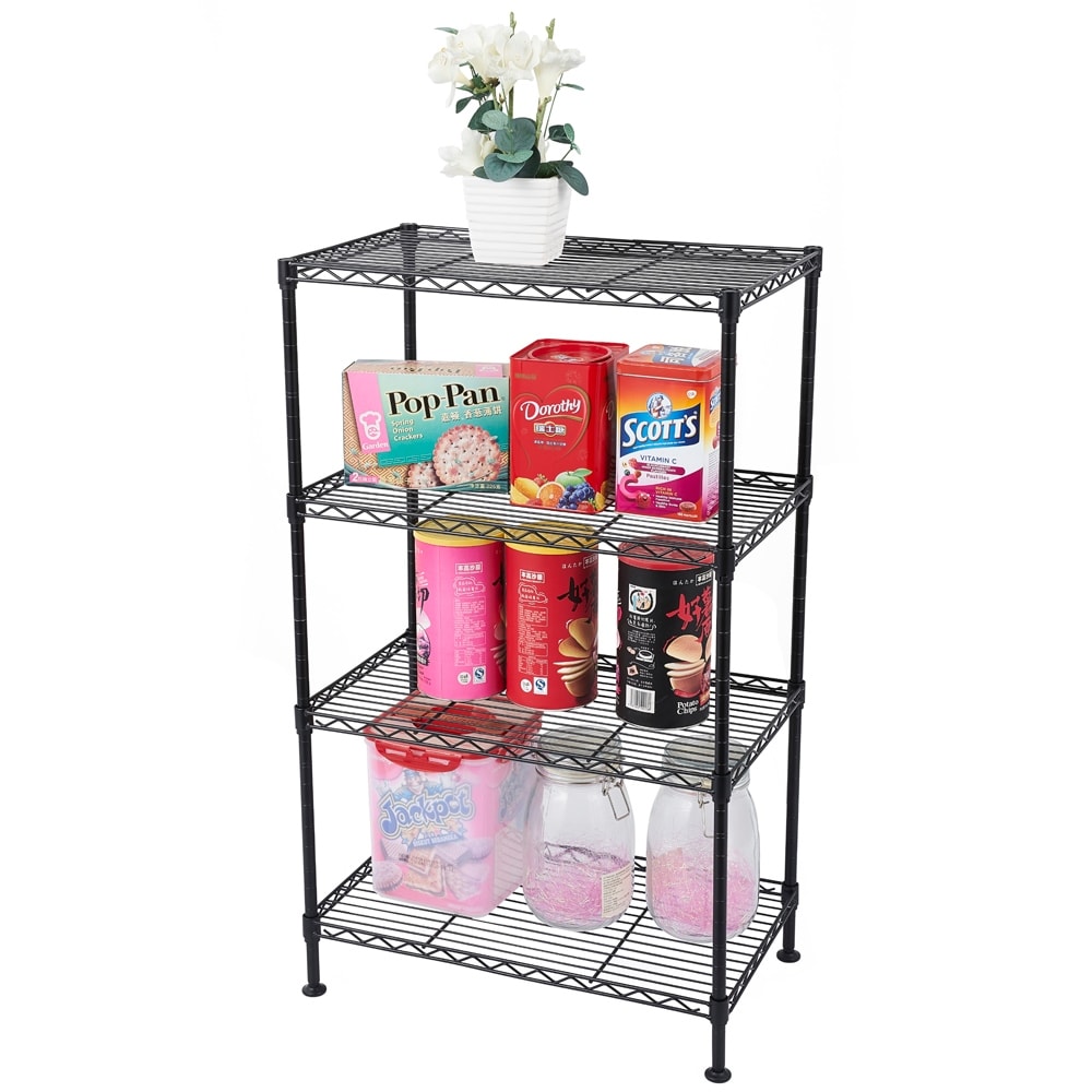 50x30xH80 cm 4-Tier Kitchen Metal Organizer Wire Storage Shelving Rack