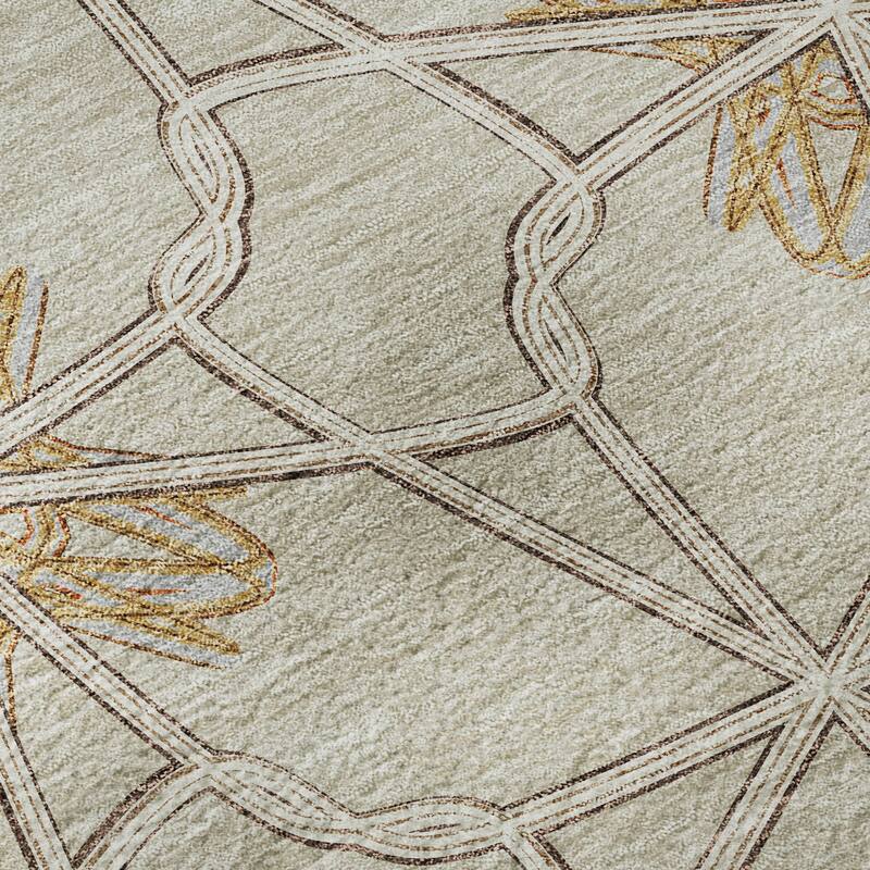 Premium Washable Super Soft Contemporary Tangle Mayfield Rug