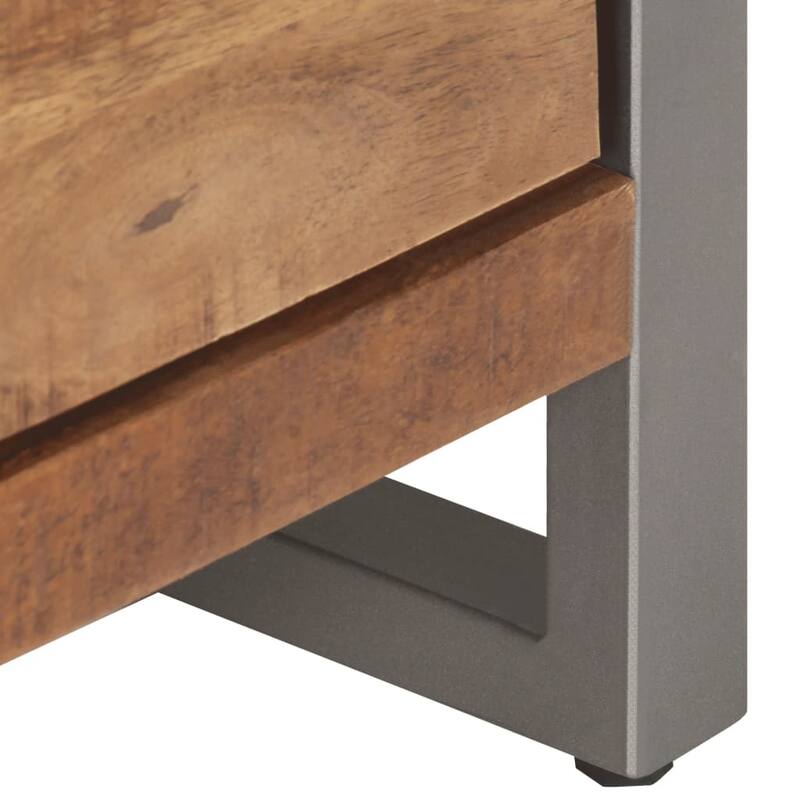vidaXL TV Stand 47.2"x11.8"x15.7" Rough Mango Wood - 47.2" x 11.8" x 15.7"