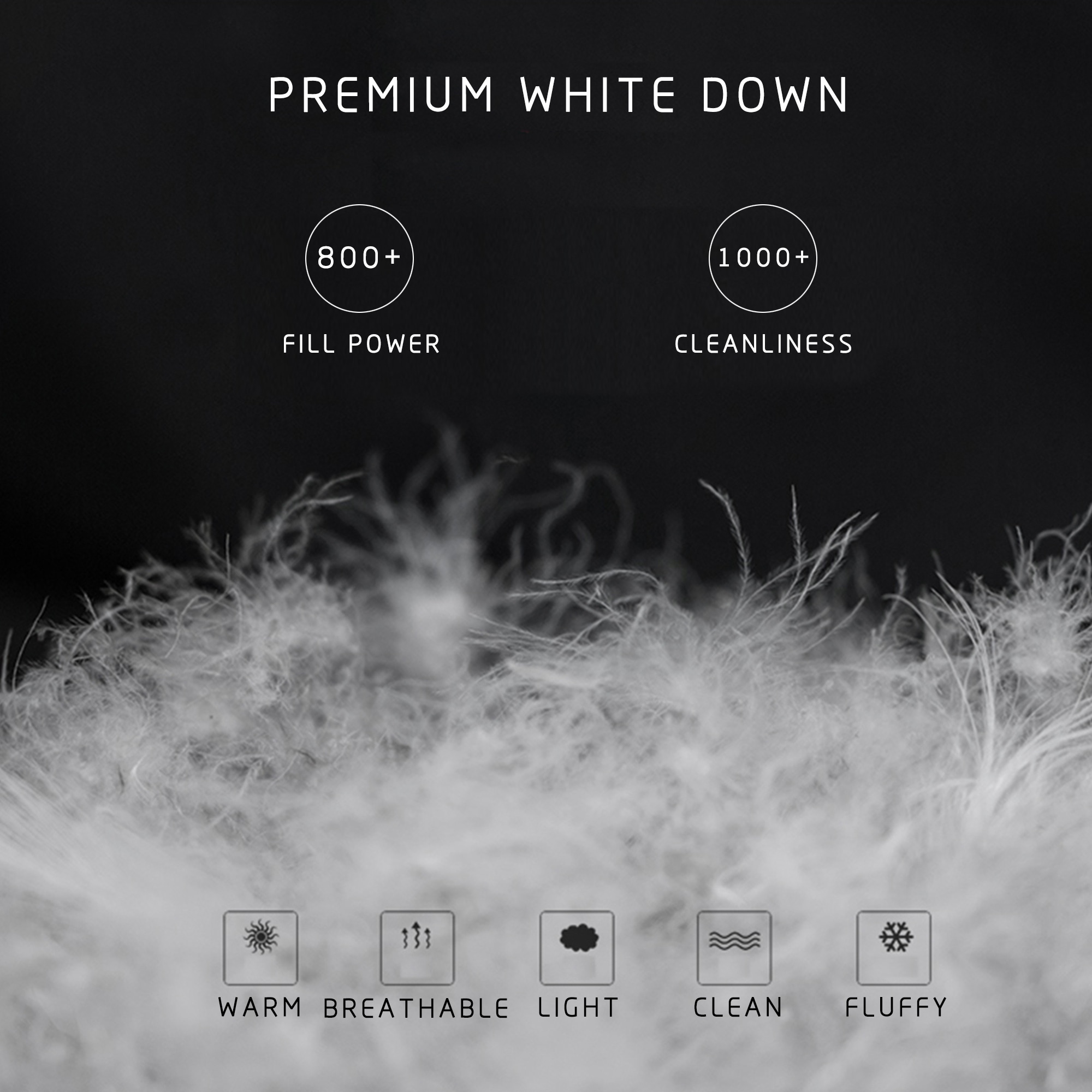 comforter fill power
