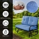 preview thumbnail 6 of 10, Costway Glider Outdoor Patio Rocking Bench Loveseat Cushioned Seat