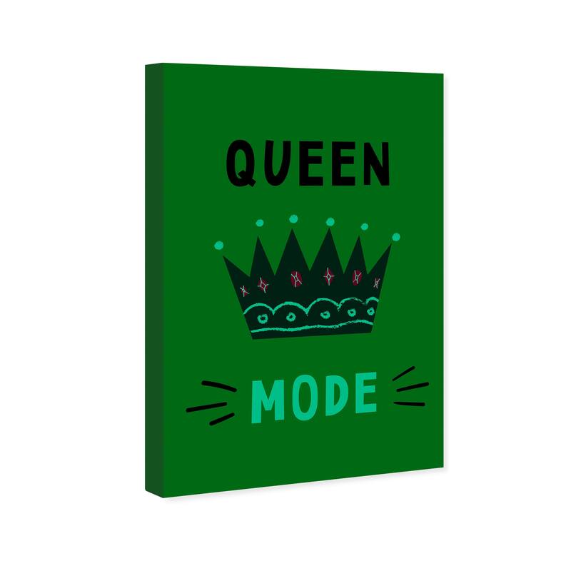 Wynwood Studio Canvas Fashion and Glam Queen Mode Pink and Modern & Contemporary Wall Art Canvas Print