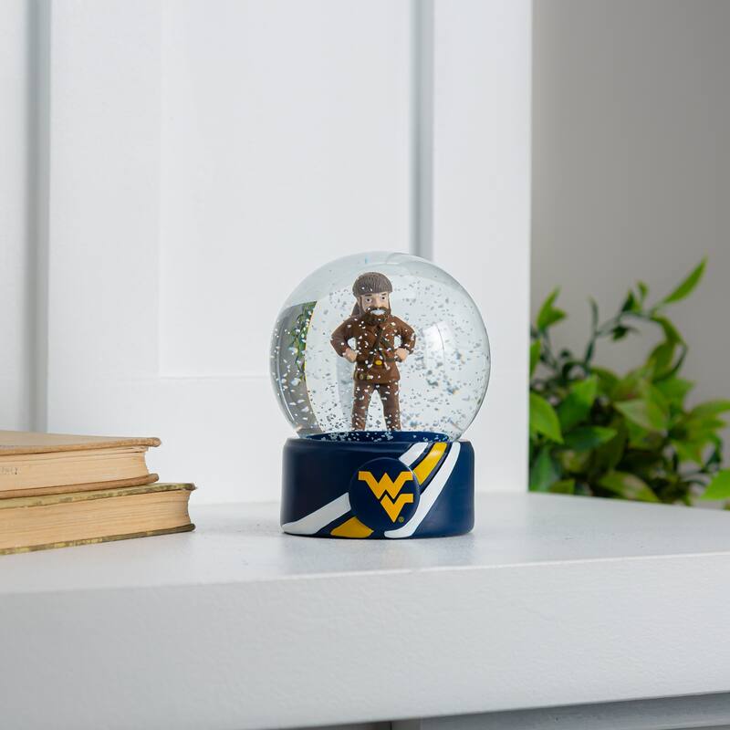 West Virginia University 5 in. Glass Tabletop Snow Globe
