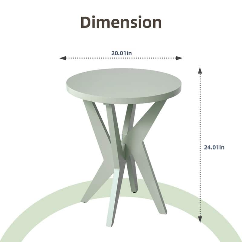 Round Solid Wood Coffee Table