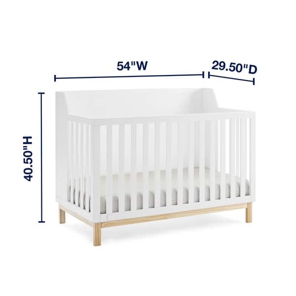 dimension image slide 2 of 3, Oxford 6-in-1 Convertible Crib - Greenguard Gold Certified