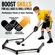 preview thumbnail 4 of 14, Zealfeel 5-Section Hockey Stickhandling Trainer: Adjustable Foldable Aid for Puck Control and Speed