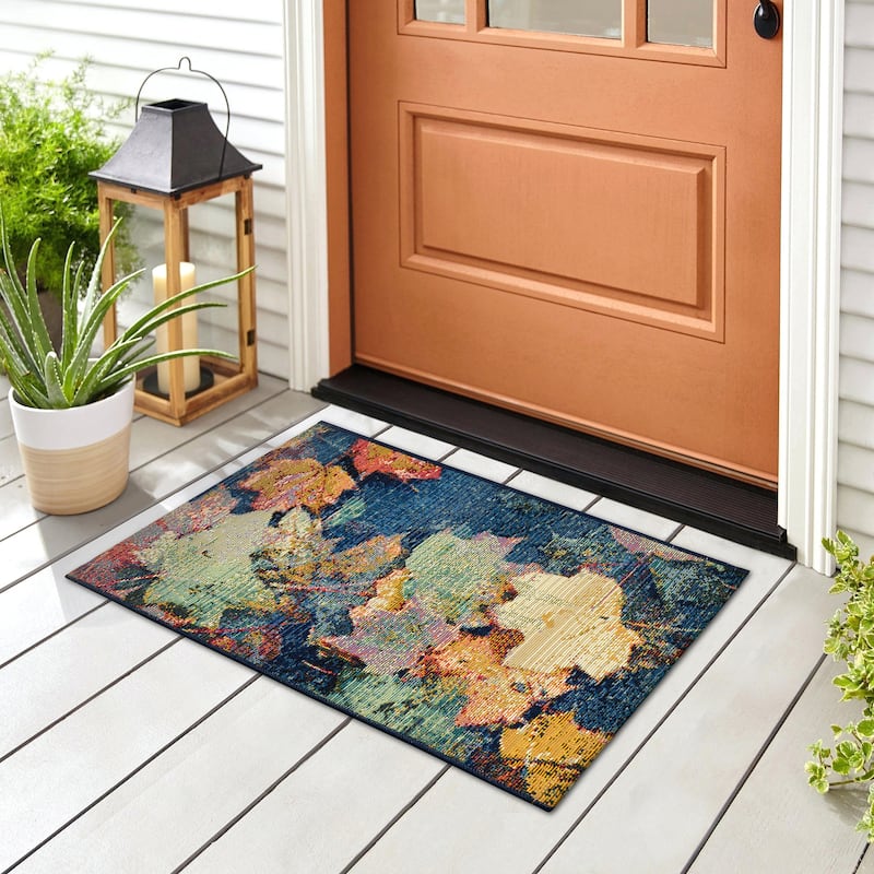 Liora Manne Esencia Fall In Love Indoor/Outdoor Mat - 2' x 2'10"