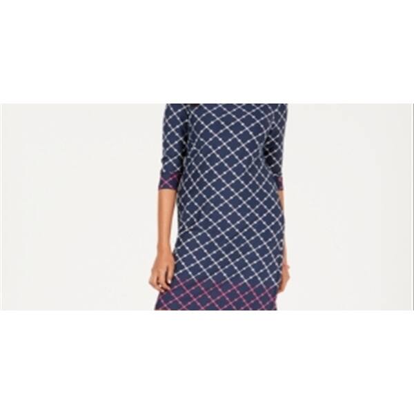Charter Club Women's Mixed-Print Shift Dress Blue Size Petite X-Large - Bed  Bath & Beyond - 40578587