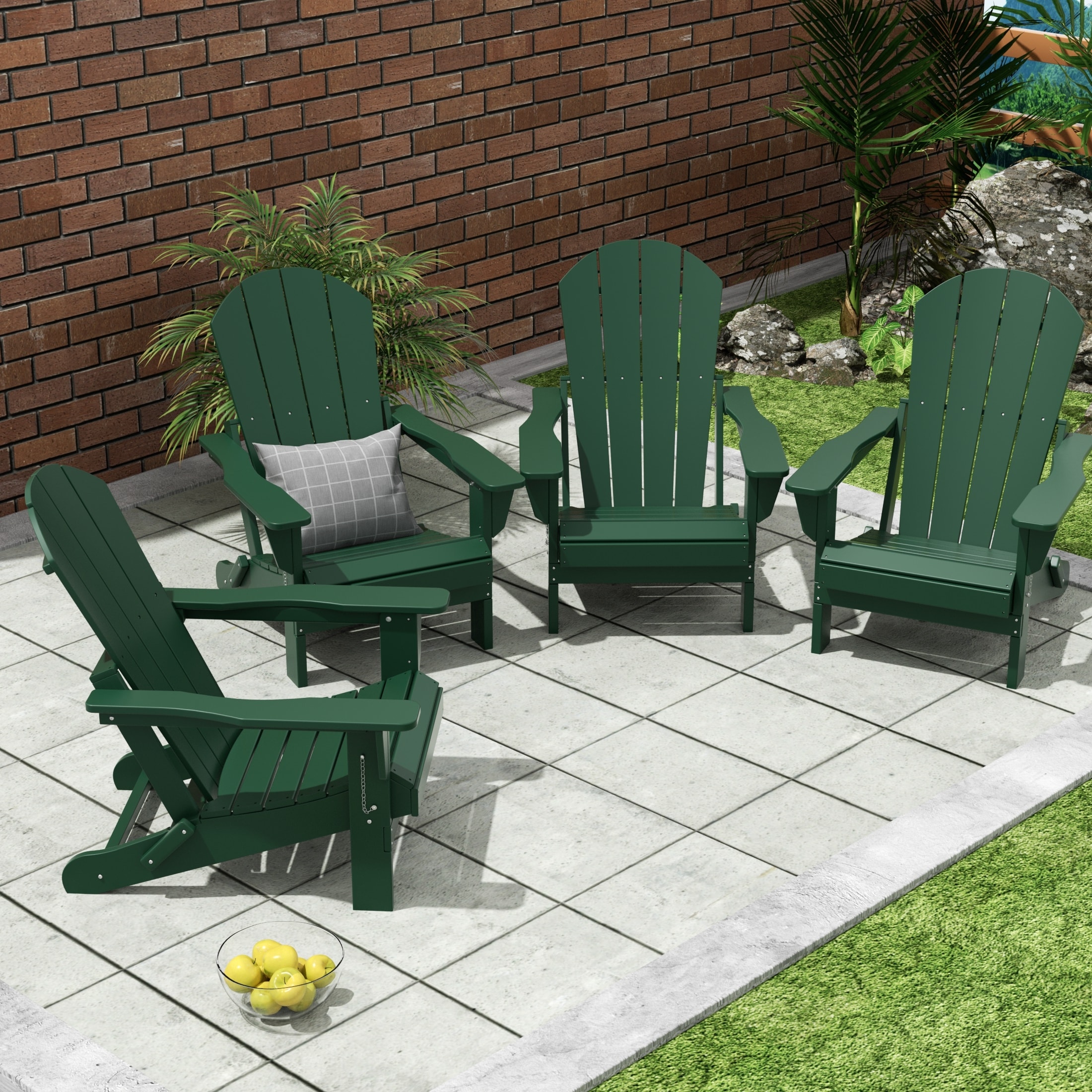 Laguna outdoor poly folding patio adirondack chair new arrivals