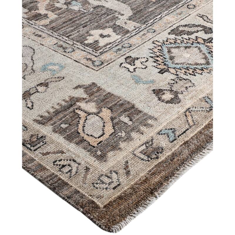Oushak One-of-a-Kind Hand-Knotted Area Rug - Brown - 8' 2" x 9' 9"