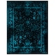 preview thumbnail 112 of 232, SAFAVIEH Adirondack Dakota Rustic Shabby Chic Distressed Rug 3' x 5' - Black/Teal - Rectangle