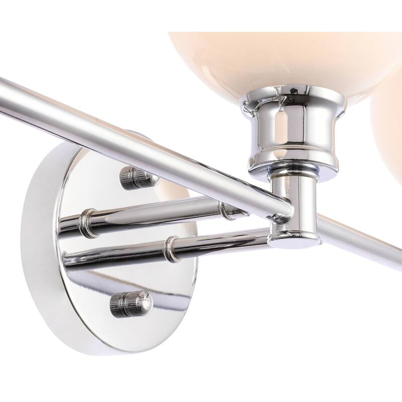 Camille 3-Light Frosted Glass Wall Sconce