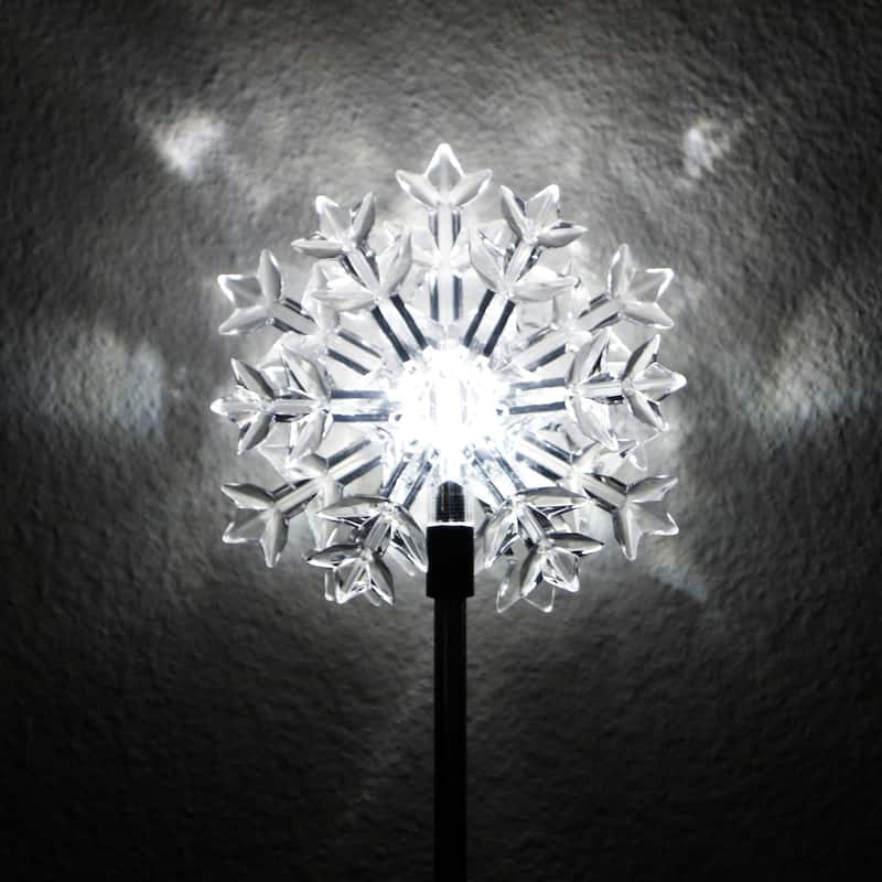 Alpine Corporation Outdoor Garden Stakes LED Lights (Set of 2)