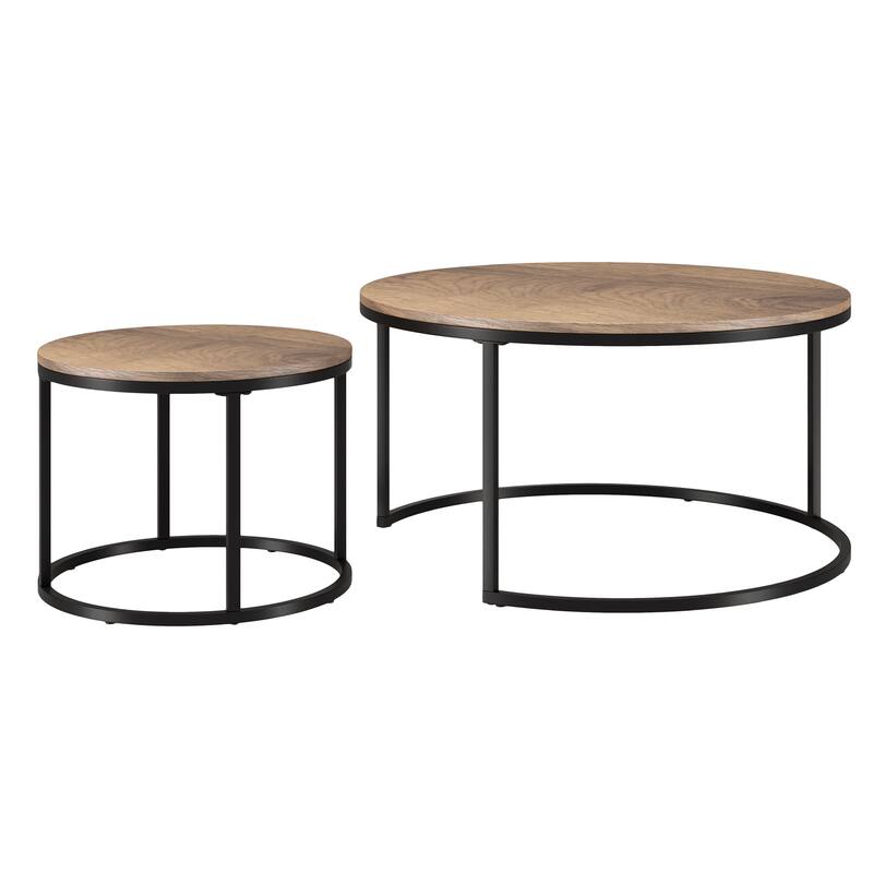 Watson Round Nested Coffee Table with MDF Top