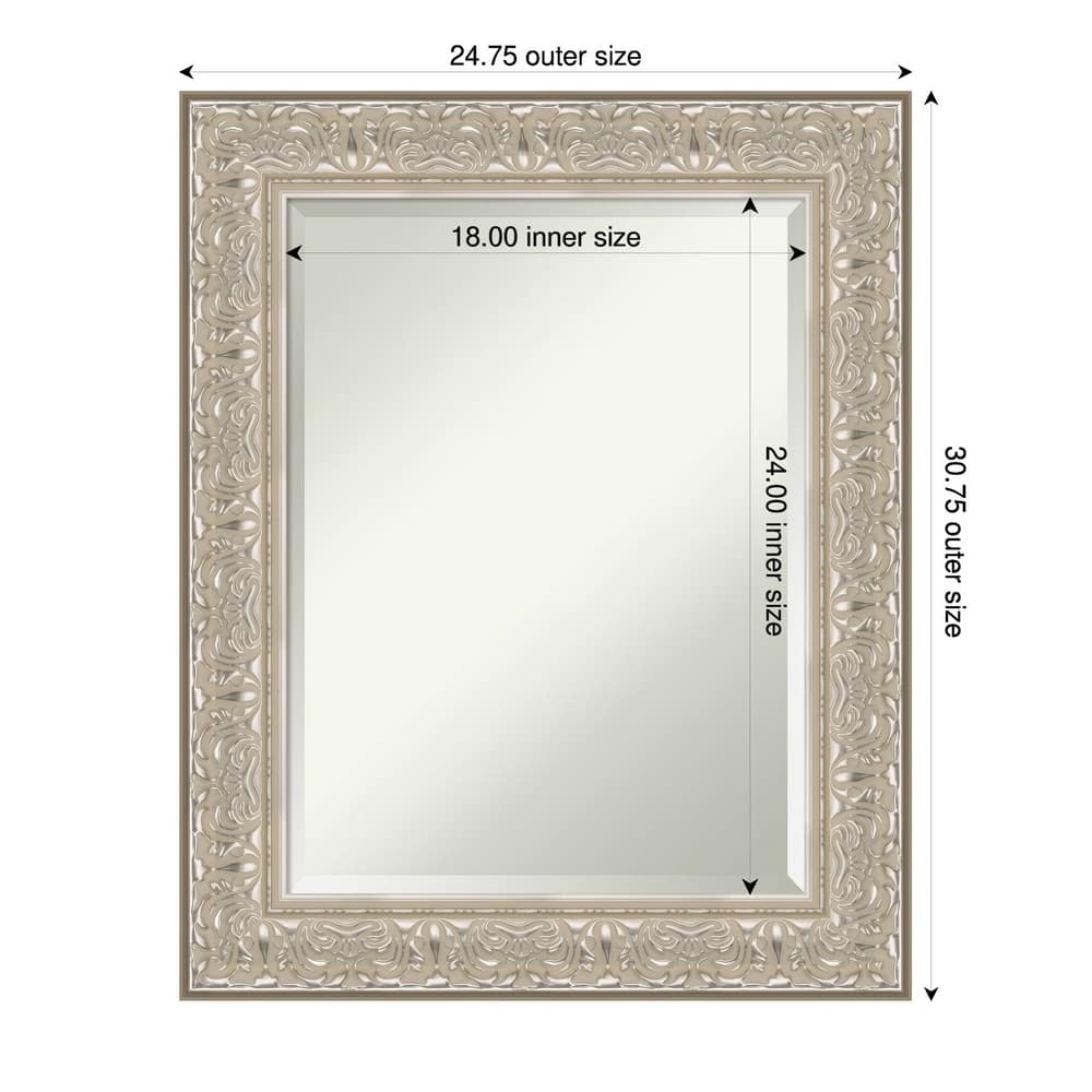 Luxe Beveled Framed Bathroom Vanity Wall Mirror