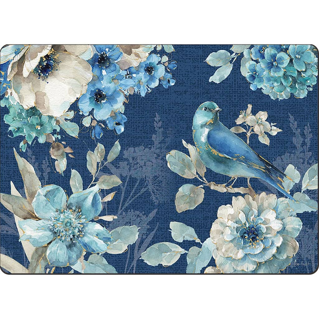 Cala Home Hardboard Placemats - Indigold - Set of 4 - 15.5x11.25x.224