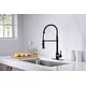 preview thumbnail 13 of 29, UltraFaucets Euro Collection Spring Spout Kitchen Faucet With Pull-Down Spray