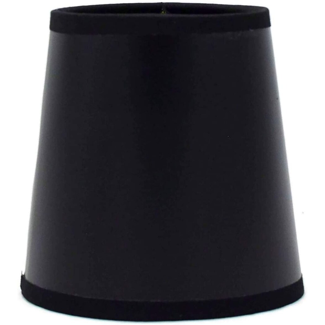 Urbanest White Cotton Chandelier Mini Lamp Shade,3"x6"x5",Hardback,Clip On 